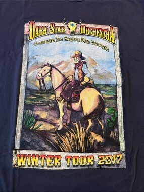 Dark Star Orchestra Winter Tour 2017 Graphic Tee - Navy Grateful Dead